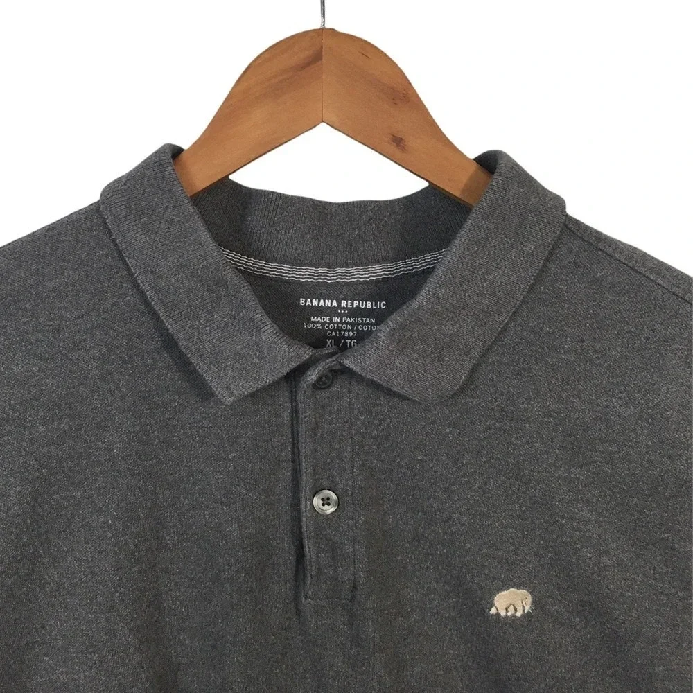 PO450 Men’s Banana Republic brand Preppy Polo Shirt XL